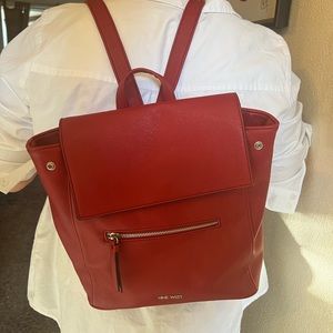 Nine West red backpack purse
